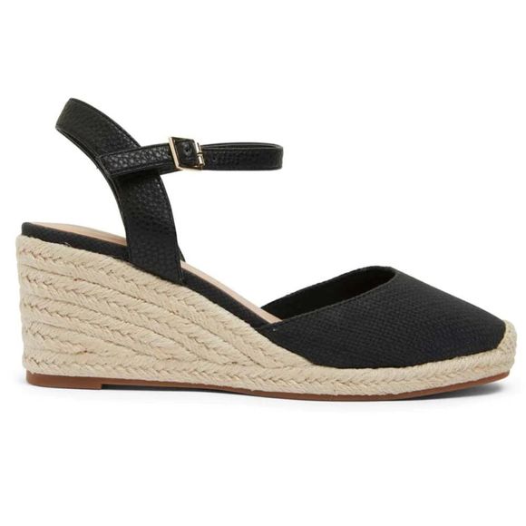 Me Too Espadrille in Black Fabric - Picture 3 of 12